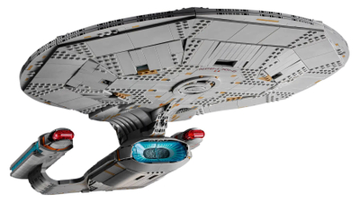Set LEGO Icons Star Trek U.S.S. Enterprise NCC-1701-D, model ndërtimi, për të rritur, shumëngjyrësh