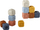 Set lodrash edukative Pyramid Bear Soft Blocks, blloqe të buta, shumëngjyrëshe