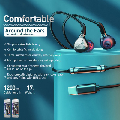 Kufje me tela Wekome Blackin Series YC06, HiFi, Jack 3.5 mm, të bardha
