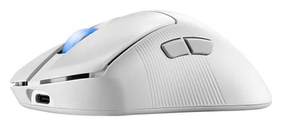 Maus gaming Asus ROG Keris II Ace Wireless, 42000 DPI, tri lidhje, i bardhë