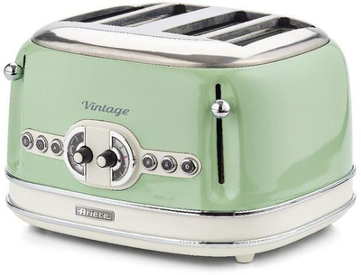 Toster Ariete 156/04, 1600W, 4 feta, retro, jeshil