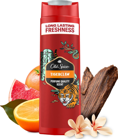 Xhel dushi Old Spice Tigerclaw, 400 ml, për burra