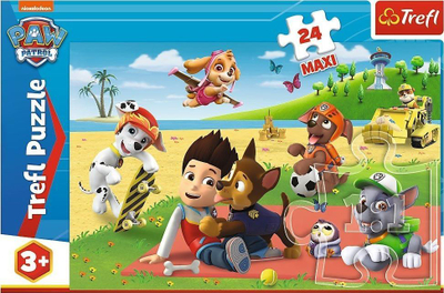 Puzzle Trefl 24 Maxi Paw Patrol Fun on the Blanket, për kalamaj