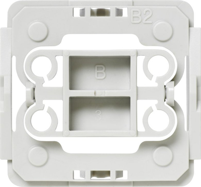 Адаптер за монтирање HomeMatic Berker B2 EQ3-ADA-B2, за прекинувачи Berker B2, за домашна автоматизација, бел