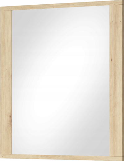 Pasqyrë muri Mirror MOW MW4, 80x80 cm, kornizë druri artisan oak, ngjyrë druri natyrale