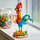 Figurë dekoruese Disney Heihei Moana, për koleksion, shumëngjyrëshe