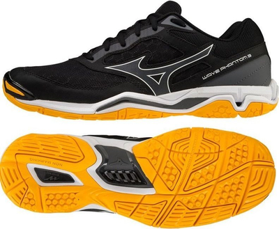 Atlete sportive Mizuno Wave Phantom 3 X1GA226044, me teknologji Wave, shollë non marking, të zeza