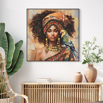 Pikturë muri katrore Onnanoko 82x4,5x82Hcm (HM4566), zezë