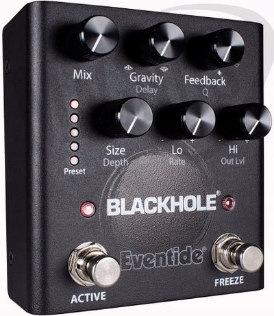 Pedalë reverb Eventide Blackhole, efekt atmosferik, trup metalik, e zezë