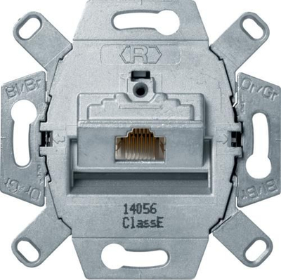 Mekanizëm modular Berker Hager ONE.PLATFORM UAE1-KR 455401, për ndërprerës dhe priza, gri neutral