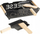 Set raclette për djathë Secret De Gourmet, për 2 veta, me ngrohje me qirinj, i zi