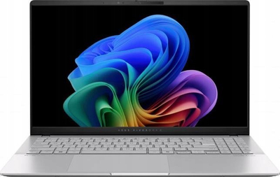 Laptop ASUS Vivobook S 15 OLED S5507QA, 15.6" 2.8K 120Hz, Snapdragon X Plus, 16GB 1TB, ngjyrë argjendi