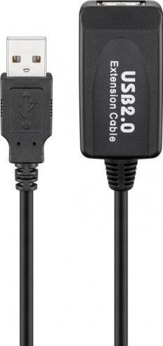 Kabllo USB Goobay USB-A, 10m, e zezë