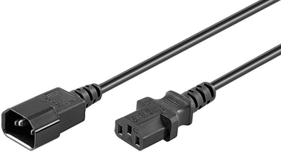 Kabllo rryme Microconnect C13 C14, 1.8m, e zezë