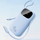 Powerbank Baseus 45W, 20000mAh, kabllo USB C dhe Lightning të integruara, i zi