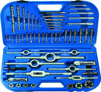 Set veglash për fije Zira S1500, komplet profesional, kuti plastike, blu