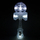 Lodër kendama Catchy LED Kendama, me drita LED, blu me top të bardhë