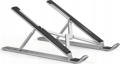 Stendë për laptop FOLD, 10"-15", e rregullueshme, gri