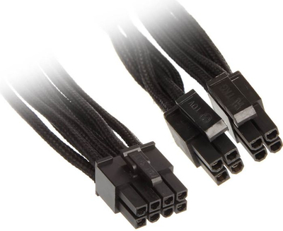 Kabllo SilverStone ATX/EPS 8-pin - ATX/EPS 8-pin, 0.55m, e zezë