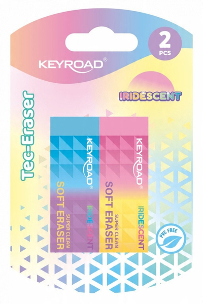 Gomë Keyroad Iridescent Duo Tip, PVC free, set 2 copë