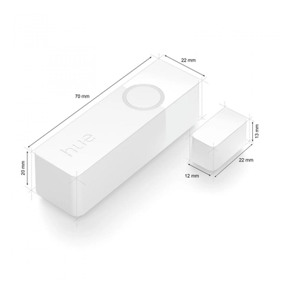 Senzor kontakti Philips Secure Contact Sensor, smart, i bardhë