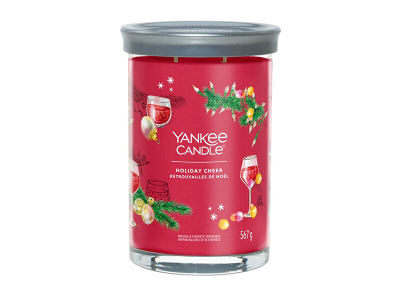 Qiri aromatik Yankee Candle Signature Tumbler Large Holiday Cheer, 567 g