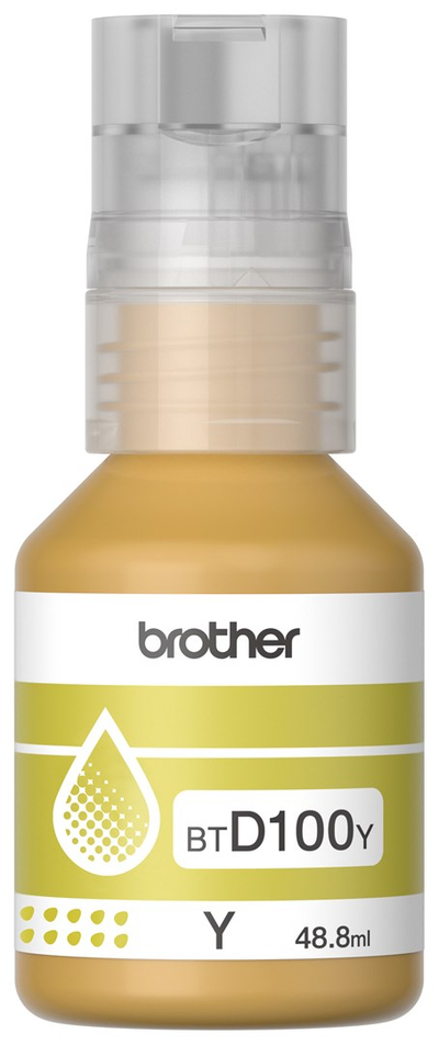 Kasetë boje Brother BT-D100 BTD100Y, origjinale, e verdhë