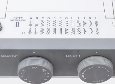 Makinë qepëse Janome 1522 LG, elektromeanike, trup metalik, gri e bardhë