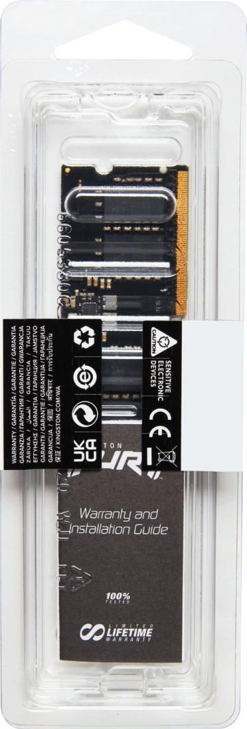 Memorie operative Kingston Fury Impact, SODIMM, DDR5, 8GB, 4800MHz, CL38