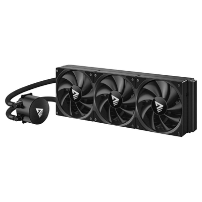 Ftohës ujor CPU Savio NOX 360 mm, radiator alumini, 3 ventilatorë, i zi