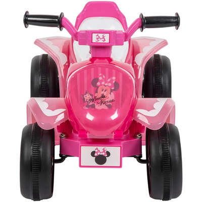 Automjet elektrik për fëmijë Huffy Myszka Minnie 19075W, quad, deri 20 kg, i bardhë rozë e zi