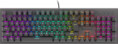 Tastierë gaming Genesis THOR 303 Silent, me kabllo, layout DE, e zezë