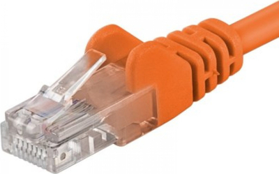 Kabllo rrjeti UTP Patch RJ45 Cat 5e, 3m, portokalli