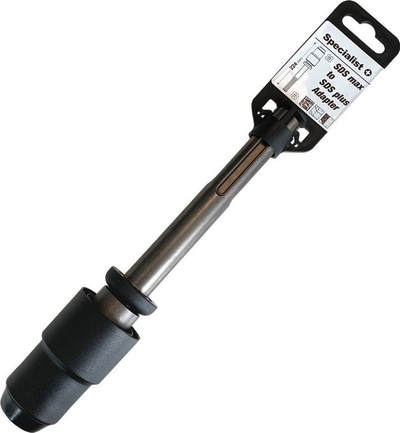 Adapter shpuese Specialist SDS Max në SDS Plus, metalik, i zi