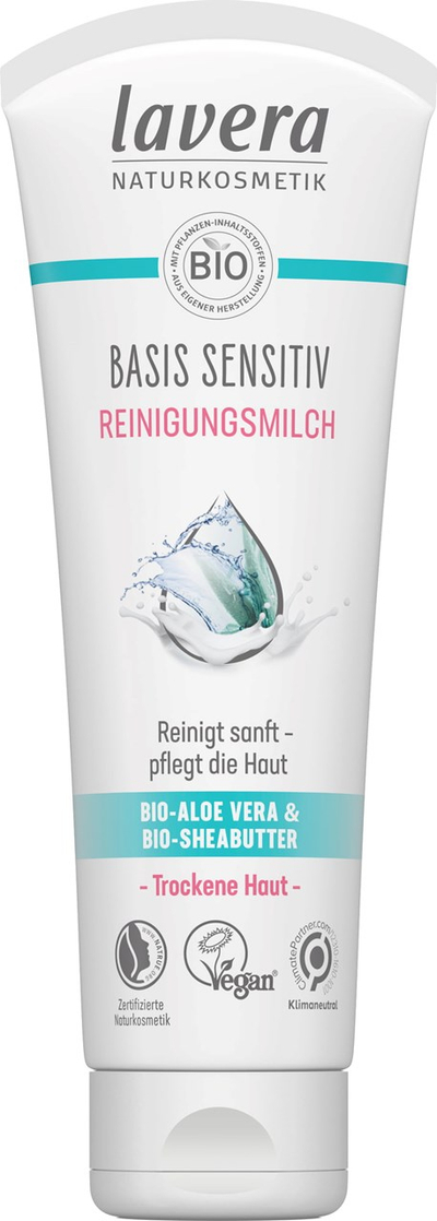 Qumësht pastrues Lavera basis sensitive, 125 ml