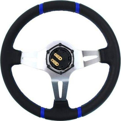 Timon sportiv SLIDE_F Steering Wheel SLIDE 350mm, offset 80mm, suede blu