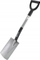 Lopatë kopshti Awtools AW00062, metal, me dorezë D, gri
