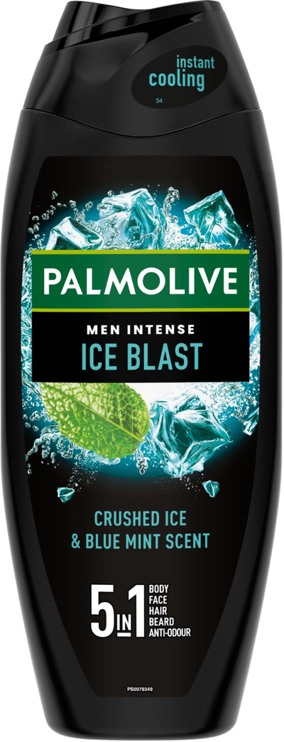 Гел за туширање Palmolive Men Intense Ice Blast, 5 во 1, 500 ml