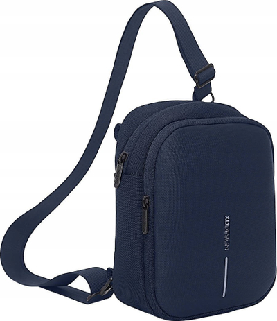 Çantë shpine XD Design Boxy Sling, crossbody, 16 x 7.5 x 21 cm, blu e errët