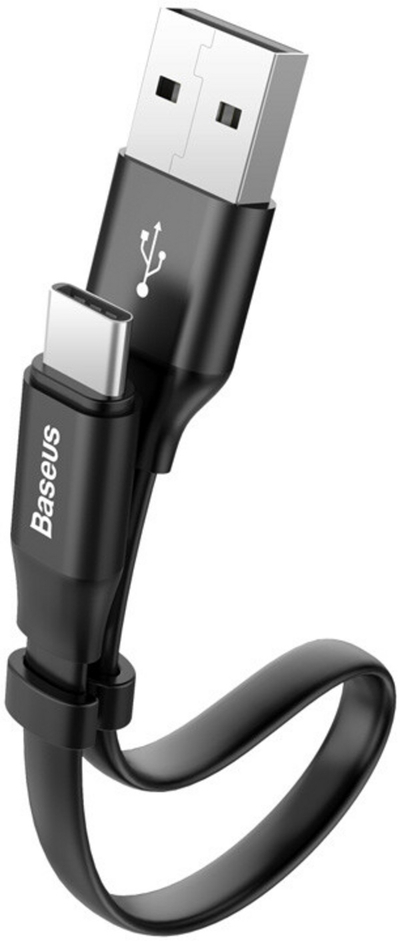 Kabllo për karikim / të dhëna Baseus Nimble Series USB-A - USB-C, 23cm, e zezë