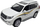 Lodër makinë MSZ Toyota Land Cruiser Prado, 1:32, metal, e bardhë