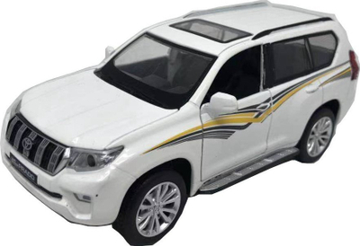 Lodër makinë MSZ Toyota Land Cruiser Prado, 1:32, metal, e bardhë