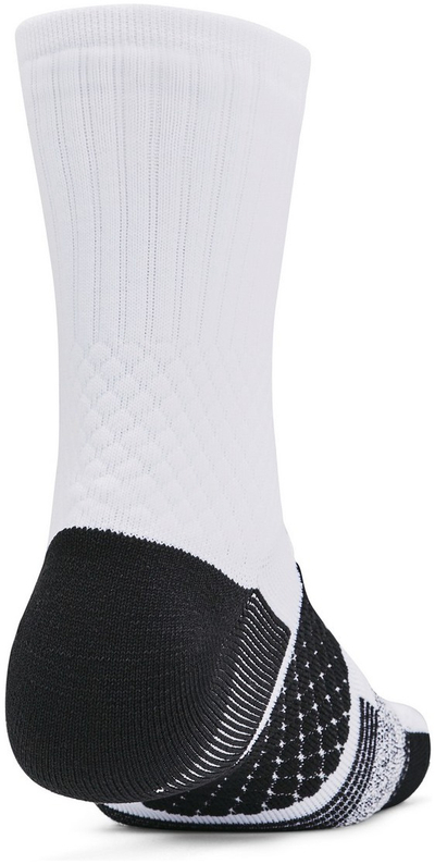 Çorape sportive Under Armour Playmaker Mid Crew, jastëzim, të bardha