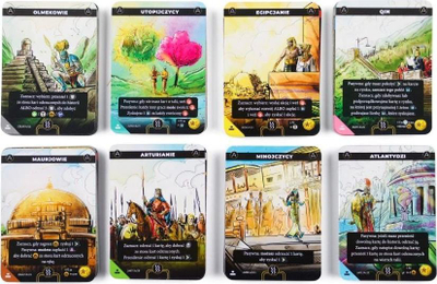 Lojë me letra Imperium Legends, strategjike, për 1 4 lojtarë, shumëngjyrëshe