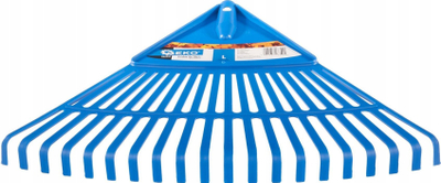 Fshesë gjethe Geko, 48 cm, 20 dhëmbë plastikë, blu