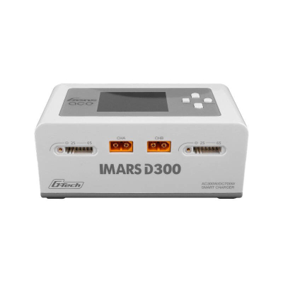 Karikues baterish RC Gens Ace Imars D300 G-Tech, AC/DC 300W 700W, 2 kanale, i bardhë