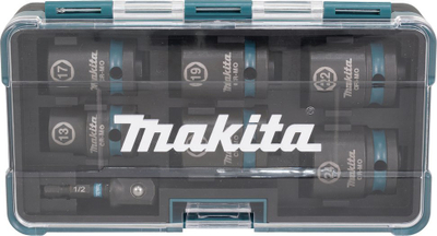 Set çelsash goditës Makita B-65644, 7 copë, 1/2", në kuti plastike