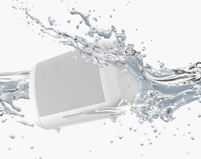 Boks Bluetooth Vonmählen Air Beats Mini, i vogël portativ, 13 orë bateri, i bardhë