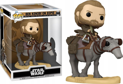 Figurë koleksionare Funko POP Ben Kenobi mbi Eopie, Star Wars, vinyl, shumngjyrëshe