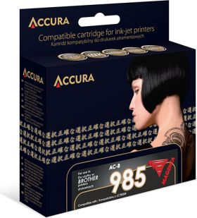Кертриџ боја Акура AC 985, компатибилен со Брадер LC985M, 21ml, магента
